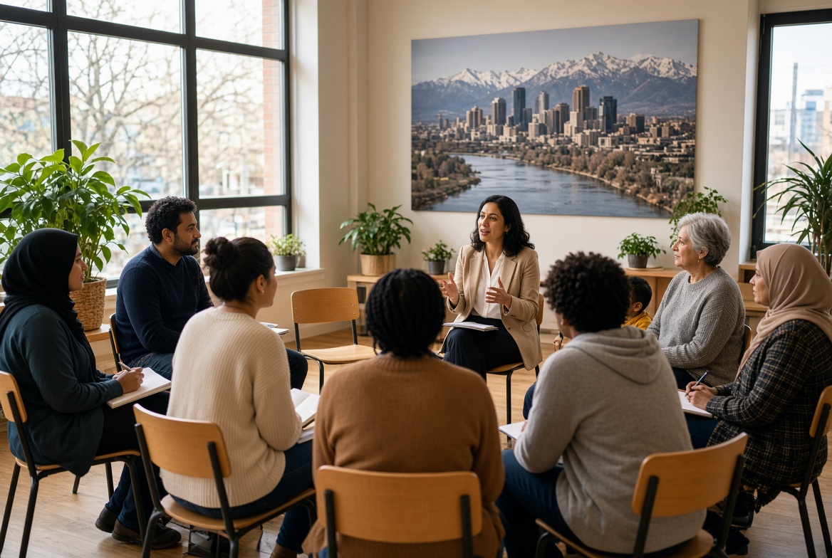 Parent workshop circle in Calgary